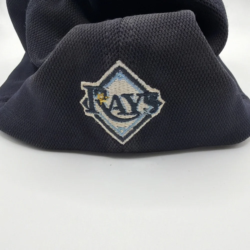 Tampa Bay‎ Rays '47 Brand Blue Blackout Flex Fit Hat MLB Baseball Cap S/M
